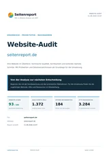 Titelseite des Original-PDF-Reports für seitenreport.de vom 11.09.2026